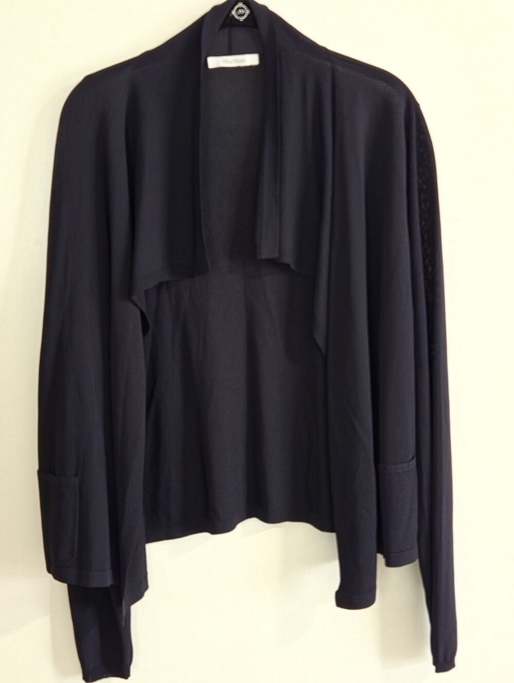 MaxMara Open Front Cardigan Dark Navy Size M/L